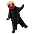 thumbnail image 3 of Funny Big Mouth Monster Adult Onesie, Halloween Oversized Fleece One Piece Pajamas with Comb for Women Men, Cozy Hooded Plush Loungewear for Sleep Party Game Night(Gold,XXL), 3 of 6