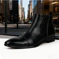 thumbnail image 6 of Men's Chelsea Boots Classic Business Leather Shoes Casual Dress Ankle Boot, 6 of 7