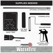 White, Zinsser WaterTite Matte General Purpose Waterproofing Paint- 369381, Gallon