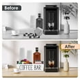 thumbnail image 4 of Txkrhwa 4 Compartments Coffee Bar Accessories Organizer, Coffee Station Organizer with 2 Handles, Wood Coffee Pods Holder Storage Basket, 4 of 9