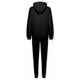 thumbnail image 5 of Auroural Womens Sets Clearance Women Casual Solid Color Two Piece Long Pants Hooded Pullover Long Sleeve Sweatshirts Sets, 5 of 7
