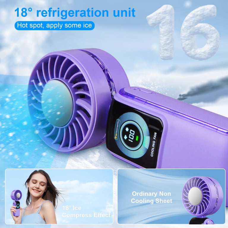 Portable Handheld Fan,5 Gear Wind,Mini Foldable Fan USB