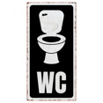 thumbnail image 1 of Wc Toilette B2B Avertissement Décoration Murale, 1 of 1