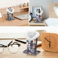 thumbnail image 3 of Fintie Plush Lined Eyeglasses Holder - PU Leather Protective Eyeglass Holder Stand Case，Blooming Hibiscus, 3 of 6