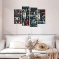 thumbnail image 2 of Elephant Stock Stacked Boomboxes Wall Art - Horizontal Multi Panel Canvas - Living Room Wall Decor - Music Multi Panel - Black And Gray Decor - 43" x 27", 2 of 4