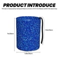 thumbnail image 3 of Wukai Blue Circles Mosaic Print Car Trash Can - Easy to Clean Hanging Garbage Bin - Removable Liner - Leak-Car Garbage Can - Waterproof Trash Can for Car and SUV, 3 of 7