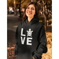 thumbnail image 4 of Tstars Womens Gift for Animal Lovers I Love Turtles Sweatshirt Animal Lover Turtle Print Cute Christmas Birthday Gift Womens Hoodie, 4 of 6