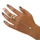 thumbnail image 2 of Pulsera con anillo de dedo bohemio, pulsera con cadena y borlas, pulsera con anillo, 2 of 4