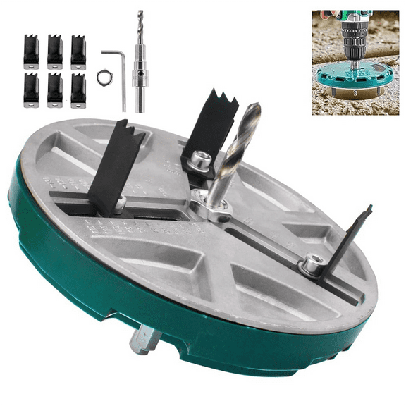 Adjustable Punching Saw Tool for Drilling, Hole Saw, Adjustable Punching Saw Diameter 1.8-5IN, Wood Working Tools