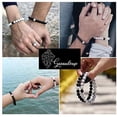 thumbnail image 3 of Pulsera de Pareja a Distancia en Blanco y Negro en Perla Pulsera Dúo Yin/Yang | Idea de regalo perfecta para el día de San Valentín, cumpleaños | Bisutería Original para Hombre y Mujer para Enamorados, 3 of 5