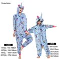thumbnail image 1 of Kigurumi-Pijamas de unicornio para niñas, ropa de dormir de invierno con animales, Panda, cerdo, mono de Navidad, conjuntos de Pijamas para bebés, 1 of 4