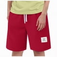 thumbnail image 1 of gdxvjhbj Shorts Actifs pour Garçons Shorts pour Garçons Coupe Extensible devant Plat Shorts d'Uniforme de Golf pour Garçons Style Classique à Enfiler Taille 6-7 (Rouge, 6-7 Ans), 1 of 5