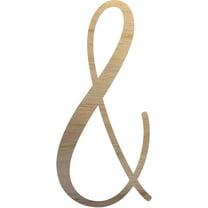 Wooden Cursive Letter, Unfinished 14'' Tall Craft Letter &, Rebeca DIY Font