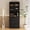 Black, variant on RichYa 71"H Kitchen Hutch Storage Cabinet,Pantry Cabinets with 4 Doors and Shelves,5 Tier Cupboard Buffet Cabinet for Dining Room,A(Black)