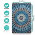 thumbnail image 5 of Boho Retro Floral Pet Feeding Mat-Absorbent Pet Placemat for Food and Water Bowl, with Waterproof Rubber Backing, Quick Dry Water Dispenser Mat for Dog and Cat (16"x24"), 5 of 7