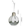 thumbnail image 3 of Light Up Christmas Ornaments, Glowing White Baubles, Plastic Hanging Decor, Shatterproof Design, For Holiday Tree, 3 of 8