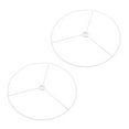 thumbnail image 4 of 2Pcs Durable Metal Chandelier Lampshade Support Bracket White Frame, 4 of 8