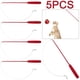 thumbnail image 1 of Varitas Interactivas Divertidas para Gatos Varita Caña Pescar Juguete Entrenamiento Color Rojo 5 Uds., 1 of 9