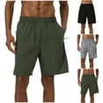 thumbnail image 1 of Yuyuzo Mens Shorts Drawstring Elastic Waisted Knee Length Lounge Shorts Drawstring Summer Casual Beach Shorts, 1 of 6