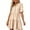 Beige, variant on New Plus Size Dresses for Women Summer Fashion Solid Color Sleeve Maxi Skirt Short-Sleeved Round Neck Short Dress With Thigh Length Hem