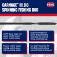 thumbnail image 2 of Penn Carnage III Spinning Jigging Rod, 6'6" Length Fishing Pole, Medium Power, 2 of 5