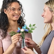 Blooms by Play-Doh Bluebell Petite Flower Bouquet Arts & Crafts Kit for Adults, DIY Home & Desk Décor