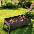 thumbnail image 5 of imerelez Portable Charcoal Grill,17" Folding Portable BBQ Charcoal Grill Compact Tabletop Mini Smoker Small BBQ Grill Outdoor for Travel Backyard Picnic Beach, 5 of 9
