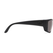 Costa Del Mar Mens Fisch Rectangular Sunglasses, Blackout/Grey Polarized-580P, 64 mm