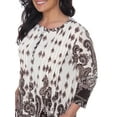 thumbnail image 3 of Women's Plus Size Paisley Print Tunic Top With Pockets, 3 of 3