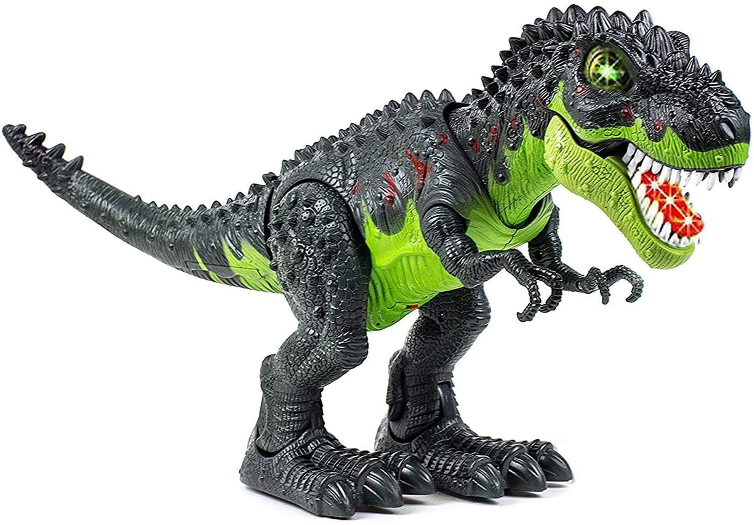 Walking T-Rex Dinosaur Robot Toys for Kids with Lights and Sounds Color may vary 