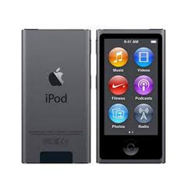 Apple iPod Nano 7e Génération 16 Go Gris Cosmique, Neuf dans une Boîte Blanche Simple