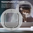 thumbnail image 3 of Porte pour Animaux de Compagnie, Brosse Silencieuse, Porte Transparente pour Chats, 3 of 8