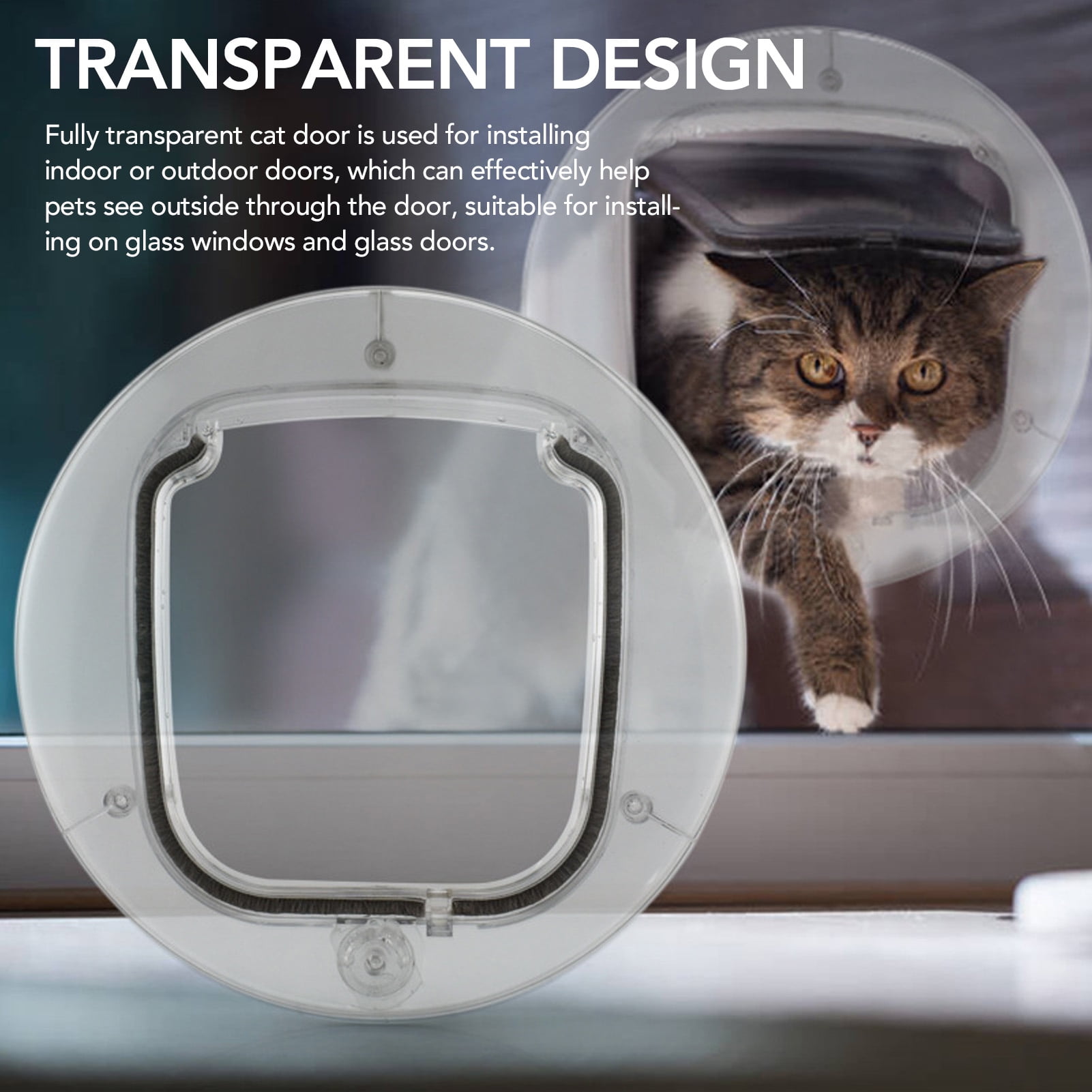 Indoor outdoor cat door sales