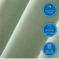 thumbnail image 2 of Mainstays Blackout Curtain Panels, Set of 4, Soft Sea, 28 in W x 63 in L, 2 of 6