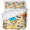 thumbnail image 1 of Juego de Ropa de Cama de 3 Piezas ABPHQTO Woof Colorido con dibujos animados Tamaño Twin, 1 of 1