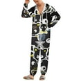 thumbnail image 2 of Chococat Unisex Onesie Pajamas Zipper Jumpsuit Hooded One Piece Sleepwear for Family Mens Womens, 2 of 8