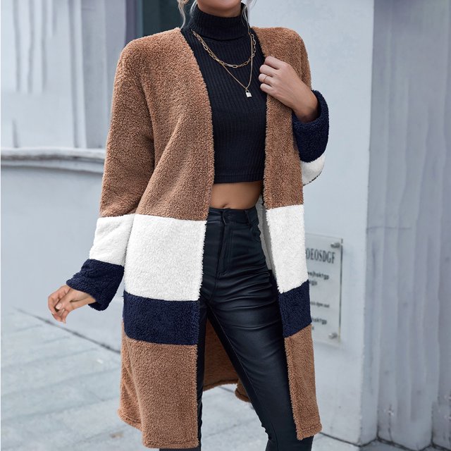 Pntutb Moda Mujer Trajes Manga larga Sólido Outwear Mantener caliente Invierno tops Abrigos Selecciones de flash Pntutb Pntutb-7323