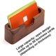 thumbnail image 2 of Paquete de 3 tarjeteros de madera de nogal para escritorio, organizador de tarjetas de visita de madera, 2 of 5