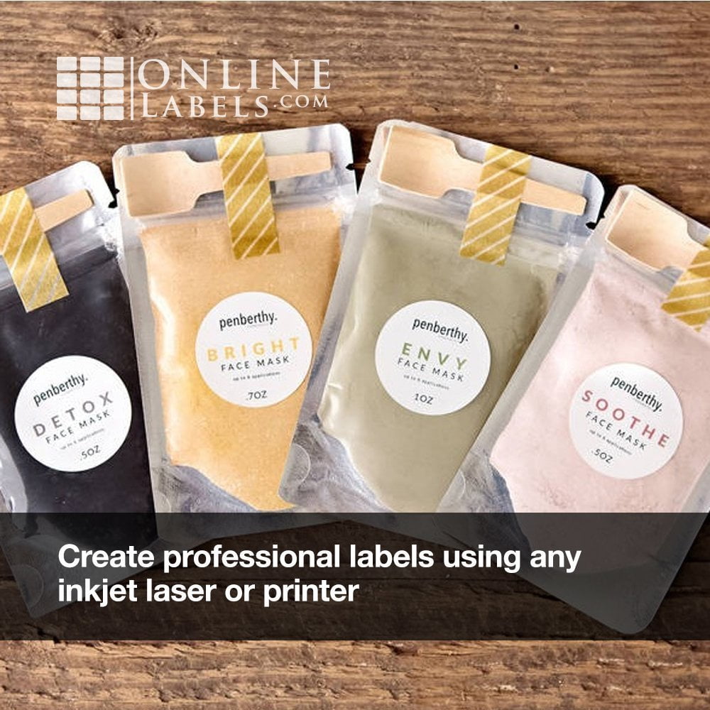 1.5 Inch Circle Labels - Inkjet/Laser Printer - Online Labels (100 Sheet Pack)