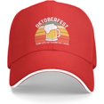 thumbnail image 1 of Oktoberfest Team Lets Get Schnitzel Faced Hat Men Baseball Cap Cool Hat, 1 of 5