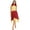 Red&Yellow, variant on Aislor Women Color Block Sleeveless Praise Dance Dress Lyrical Modern Contemporary Dance Costume