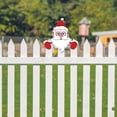 thumbnail image 3 of Christmas Yard Art Fence Peeker, Reindeer Fence Peeker, Xmas Outdoor Decoration for Parking Fence Lawn Pathway Walkway Holiday, 3 of 6