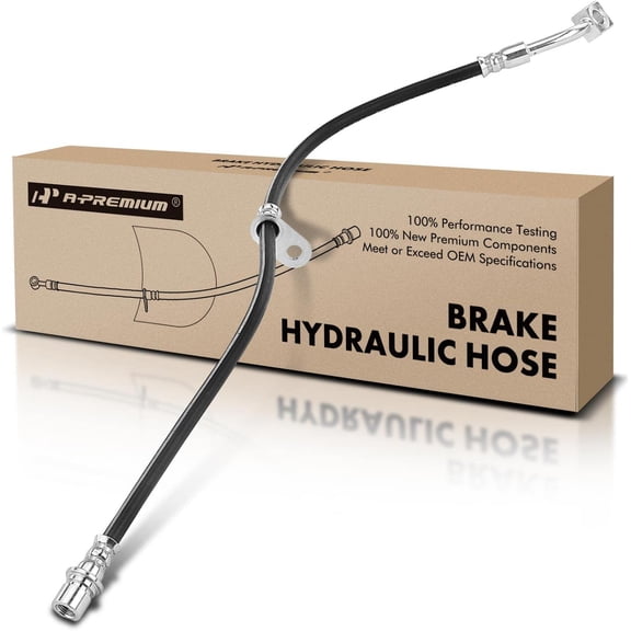 A-Premium Front Driver Brake Hydraulic Hose Compatible with Select Chevy Models - Camaro 2010 2011 2012 2013 2014 2015 3.6L - Replace# 23441689