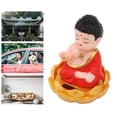 thumbnail image 3 of Buddha Rich Art Craft Luz con Energía Solar Sensor de Energía Auto Nod Buda Coche Decoración del Hogar Regalo ANGGREK Otros, 3 of 8