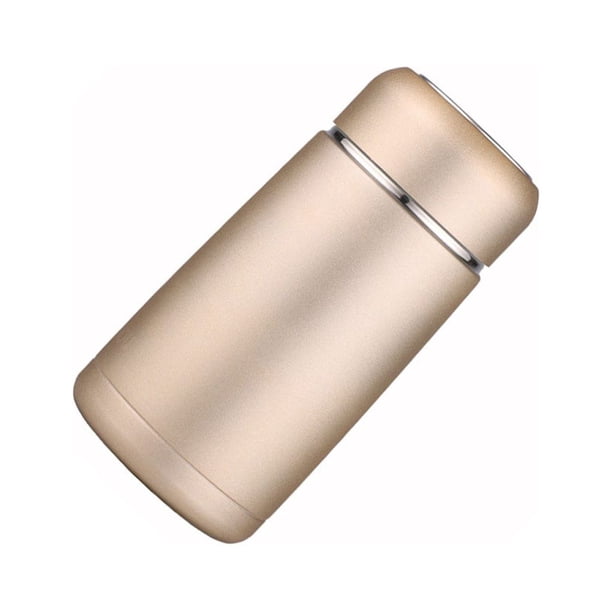 Frasco de vacío Naiovety de 350ML Mini botella recta de acero inoxidable dorado