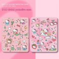 thumbnail image 2 of Sanrio-funda protectora de silicona para tableta, carcasa de Hello Kitty para iPad Air 1, 2, 3, Mini 4, 5, 6, iPad Pro 2022, 12,9 pulgadas, ranura para bolígrafo de tres pliegues, 2 of 5