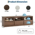 thumbnail image 3 of Roromall 70 inch Modern TV Stand for TVs up to 85", Mid Century Entertainment Center with Storage Drawer, Open Shelves, Wood Media Console for Living Room and Bedroom, 3 of 7