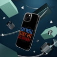 thumbnail image 4 of DistinctInk Clear Case for Apple iPhone 13 Pro MAX (6.7" Screen) - Eat Well Stay Fit Die Anyway, 4 of 9