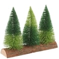 thumbnail image 2 of CIMAXIC christmas Mini Christmas Tree Wooden Base Mini Tabletop Christmas Tree Xmas Party Decoration,8.27"X6.5"X2.76", 2 of 4