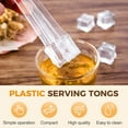 thumbnail image 6 of Egooesam Plastic Serving Tongs 2025 New Disposable Plastic Tongs Kitchen Small Serving Utensils for Buffet Salad Barbecue Ice 6.3 Inches, 6 of 9